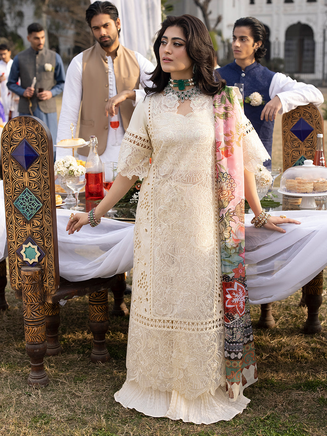 Mahnur | Mahrukh Luxury Lawn 24 | OPAL - Saira Saqlain