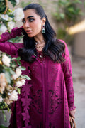 Qalamkar | Sahil Luxury Lawn | FK-11 VIOLET - Saira Saqlain