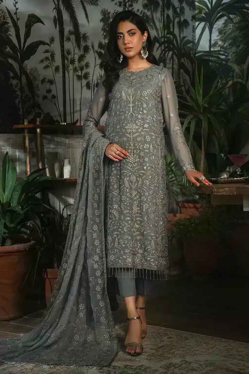 Zarif | LA ROSELLA Formals | ZLR 07 NOIR - Saira Saqlain