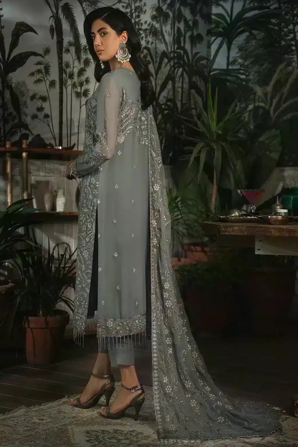 Zarif | LA ROSELLA Formals | ZLR 07 NOIR - Saira Saqlain
