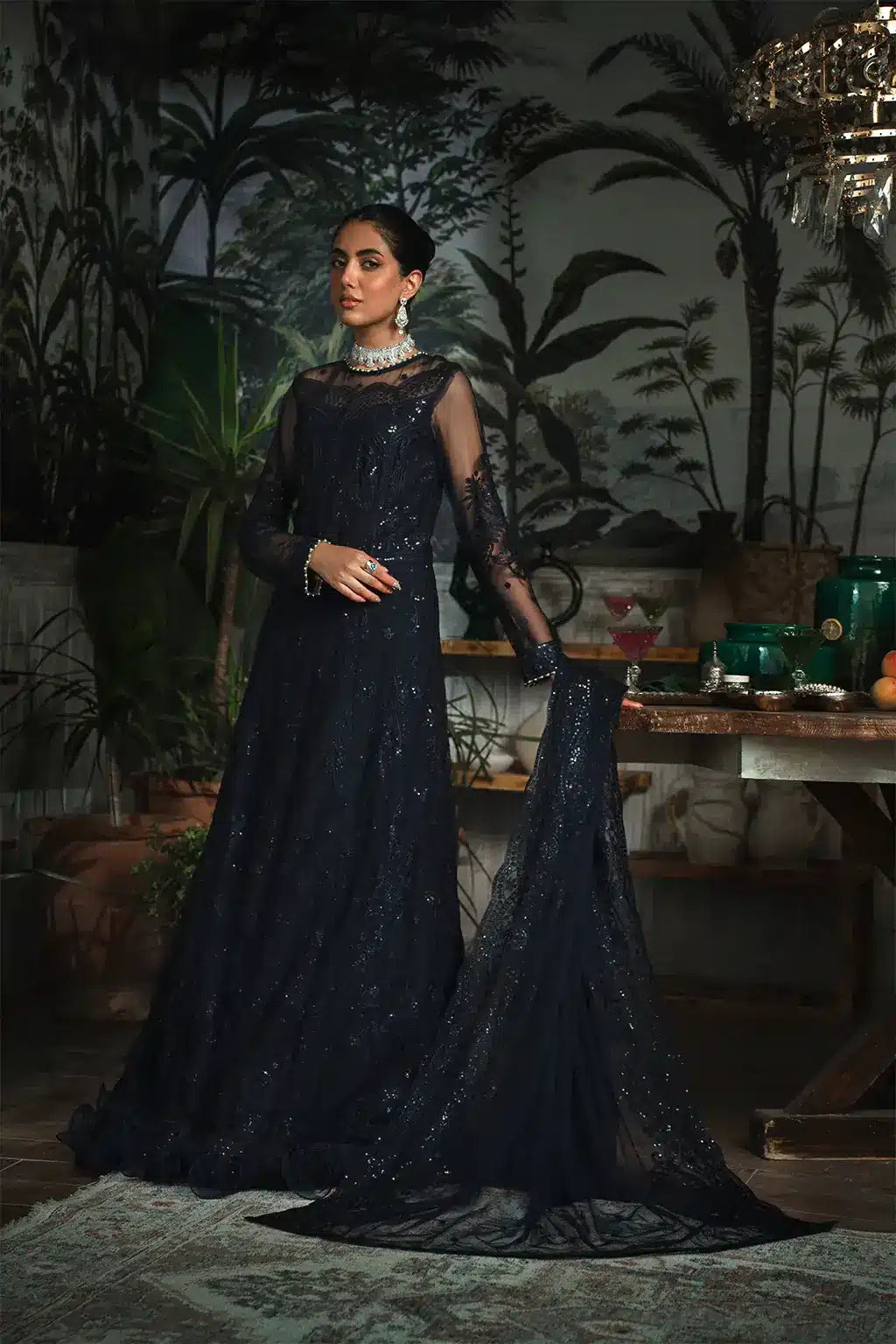Zarif | LA ROSELLA Formals | ZLR 08 STARRY - Saira Saqlain
