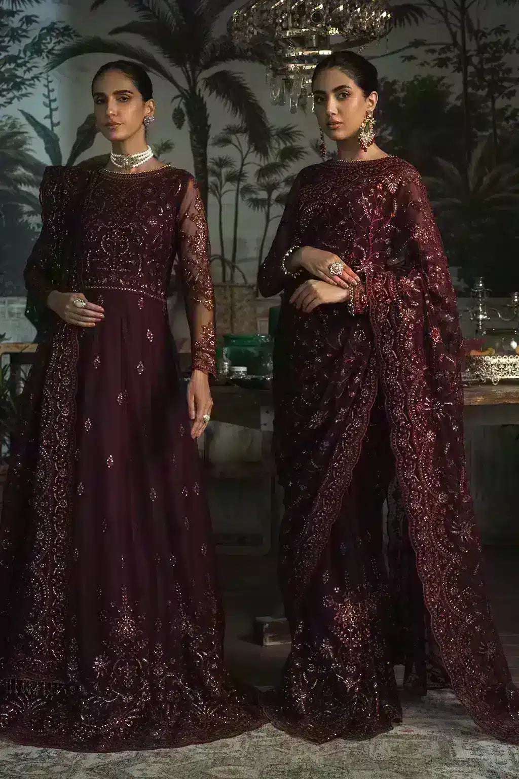 Zarif | LA ROSELLA Formals | ZLR 06 CARMINE - Saira Saqlain