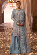 Motifz | Bridal Couture | 0014-FIROZEH EMBROIDERED ORGANZA STITCHED - Saira Saqlain