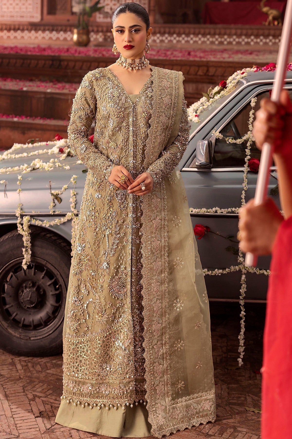 Motifz | Bridal Couture | 0017-PARINAZ EMBROIDERED ORGANZA STITCHED - Saira Saqlain