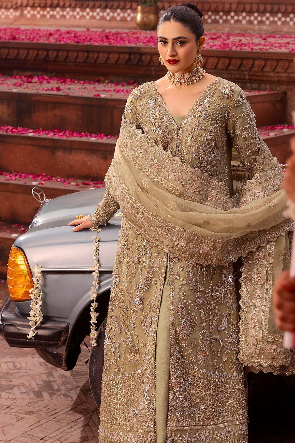 Motifz | Bridal Couture | 0017-PARINAZ EMBROIDERED ORGANZA STITCHED - Saira Saqlain