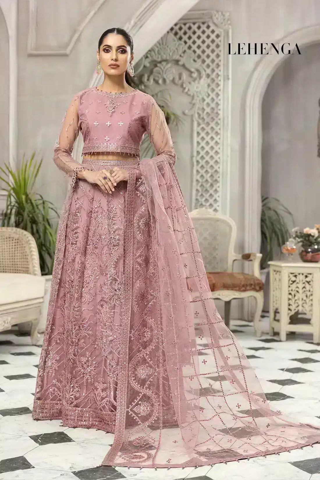 Alizeh | Embroidered Chiffon | Mahpera - Saira Saqlain