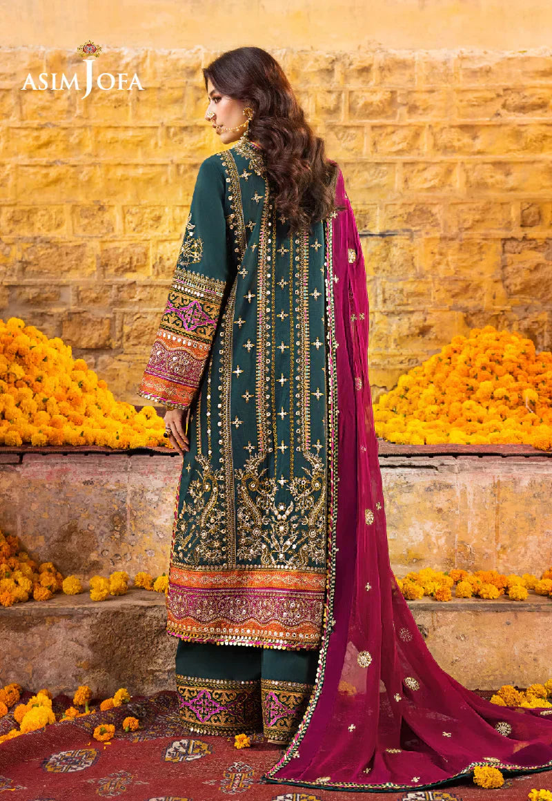 Asim Jofa | Luxury Lawn 2023 | AJLR-25 - Saira Saqlain