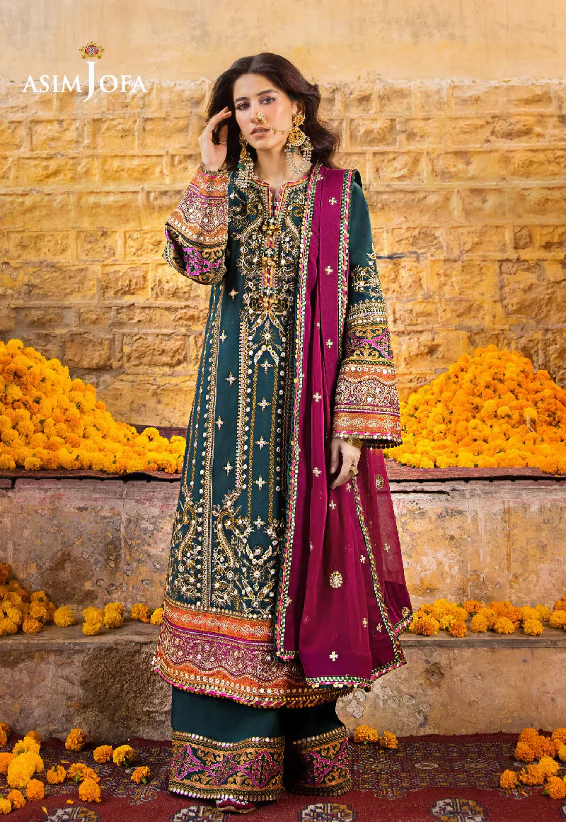 Asim Jofa | Luxury Lawn 2023 | AJLR-25 - Saira Saqlain