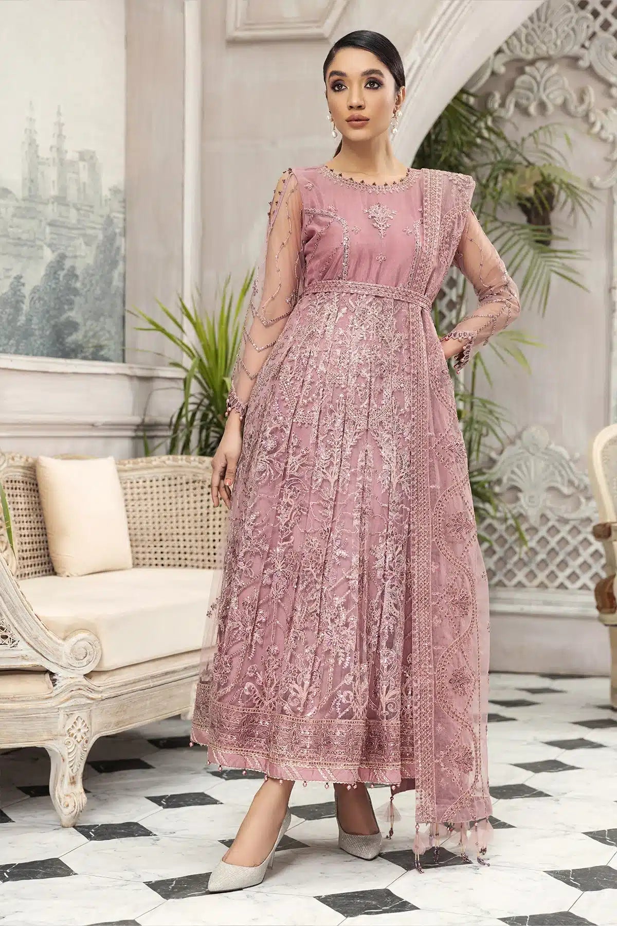 Alizeh | Embroidered Chiffon | Mahpera - Saira Saqlain