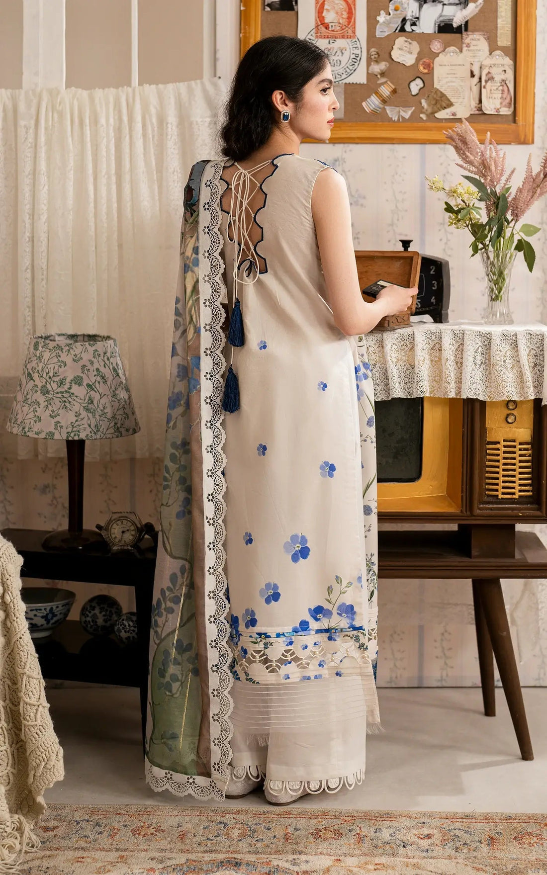 Asifa and Nabeel | Meraki Vintage 25 | Shabnam (MVL25-13) - Saira Saqlain