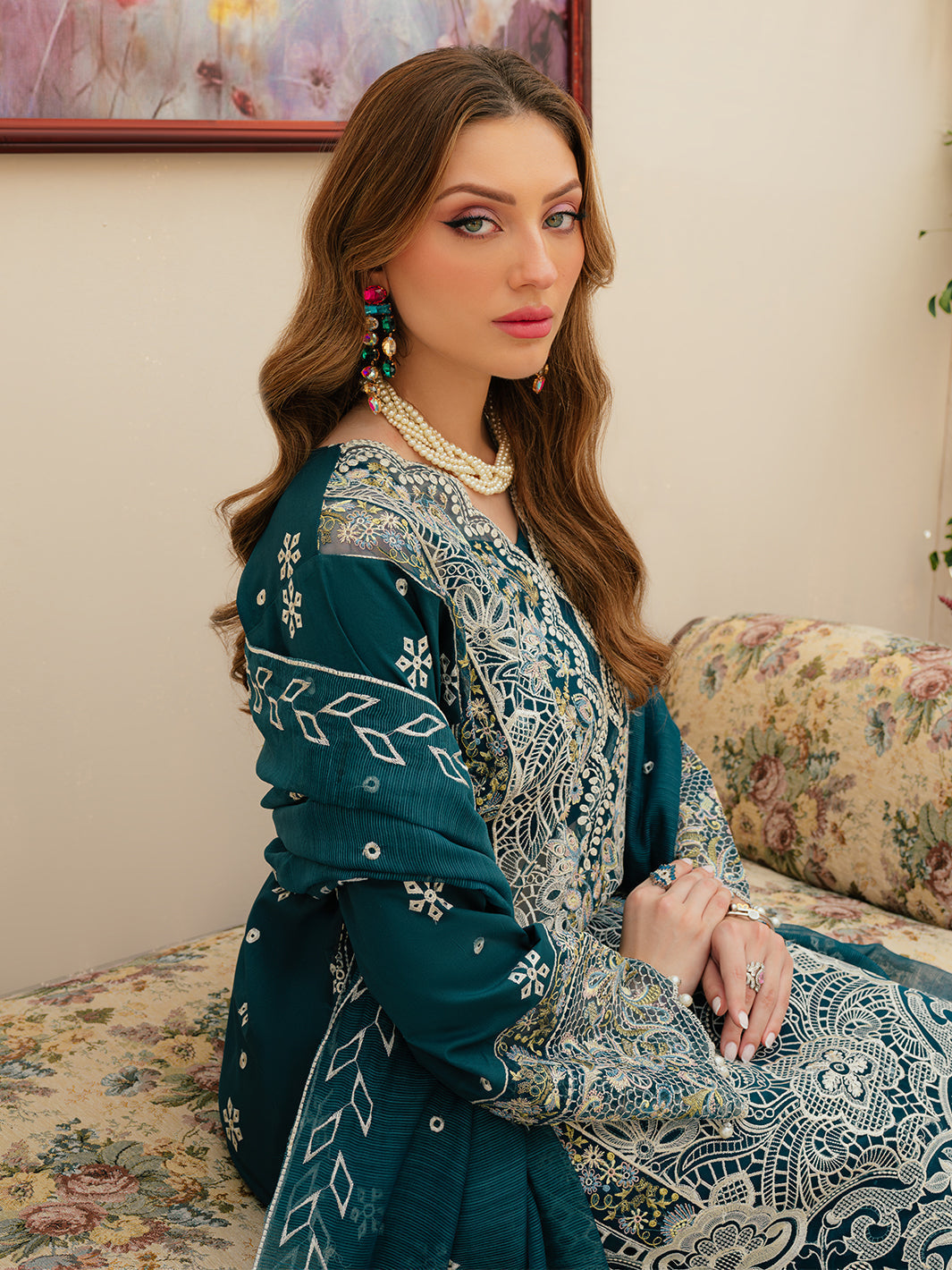Mahnur | Allenura Luxury Lawn 24 | TUSCANY - Saira Saqlain