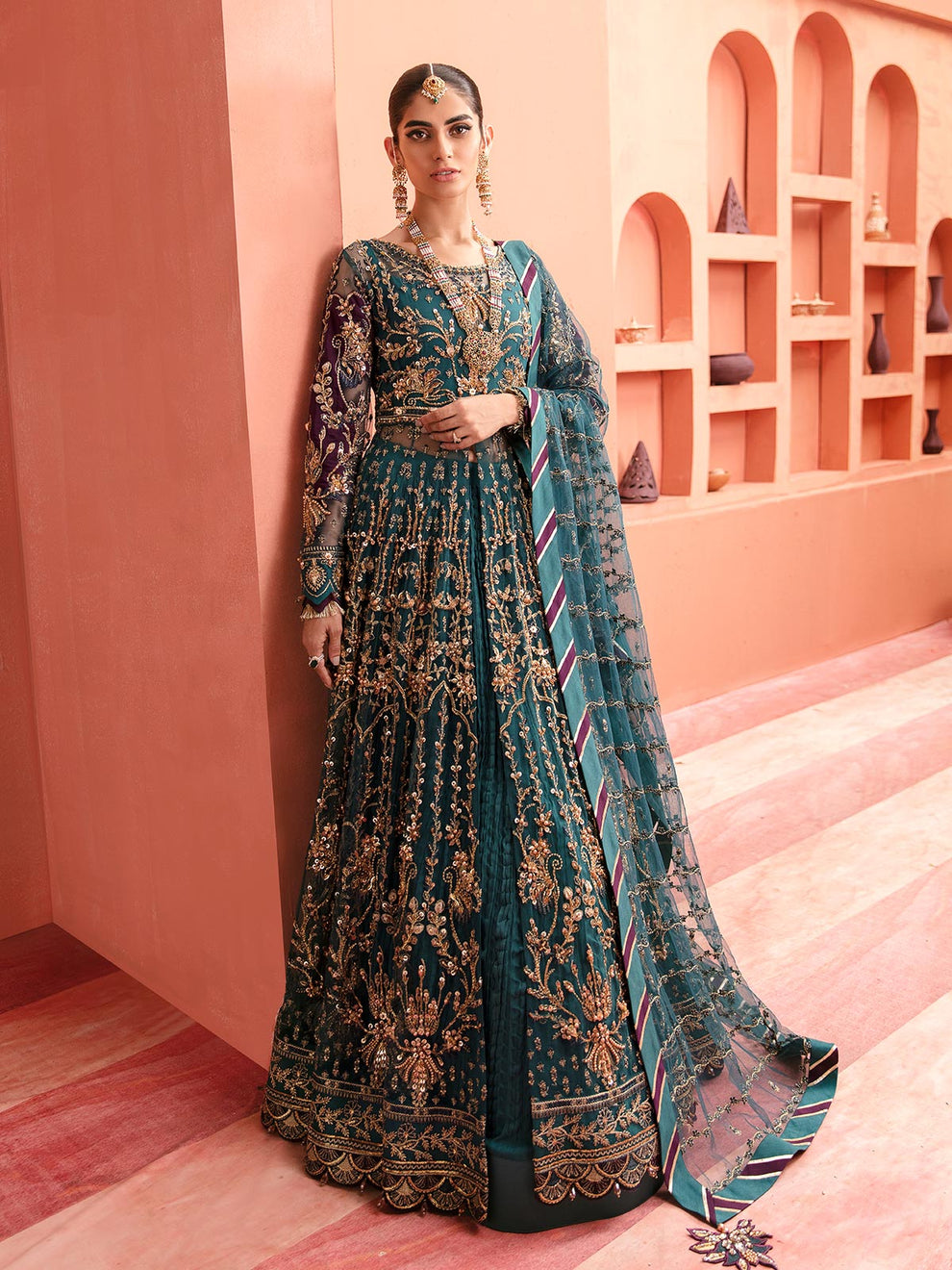 Gulaal | Wedding Formals | AYZEL GL-WS-22V1-27 (PISHWAS AND LEHNGA) - Saira Saqlain