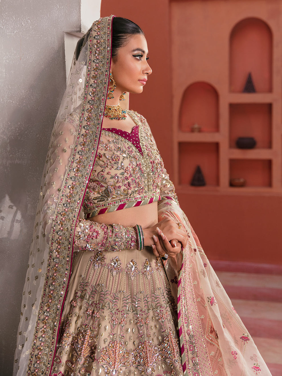 Gulaal | Wedding Formals | ANSHAH GL-WS-22V1-28 (IVORY WHITE LEHNGA CHOLI) - Saira Saqlain