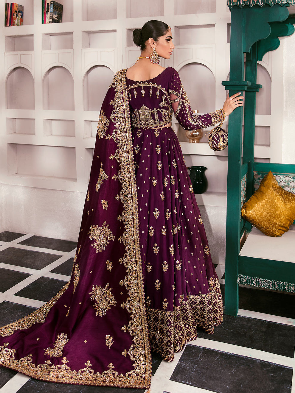 Gulaal | Wedding Formals | SHAZMINAH GL-WS-22V1-31 (LEHNGA AND CHOLI) - Saira Saqlain