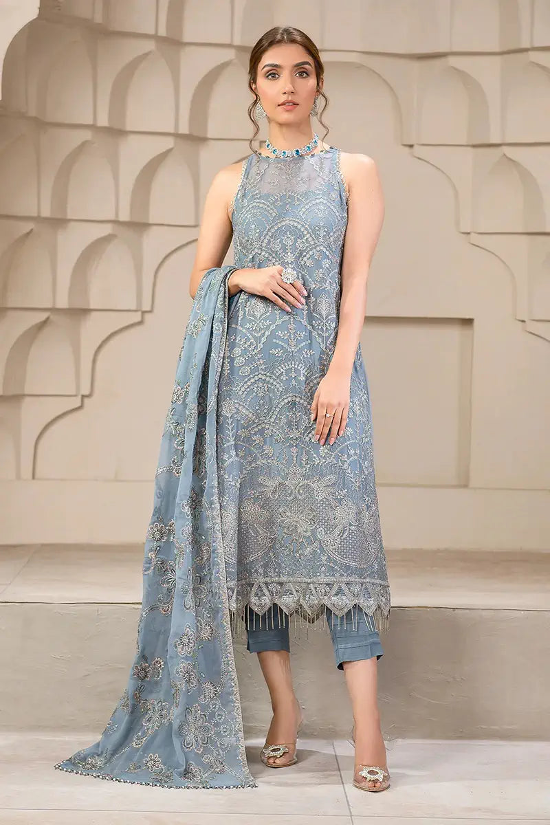 Zarif | Falak Formals | ZF 05 BLUE BELL - Saira Saqlain