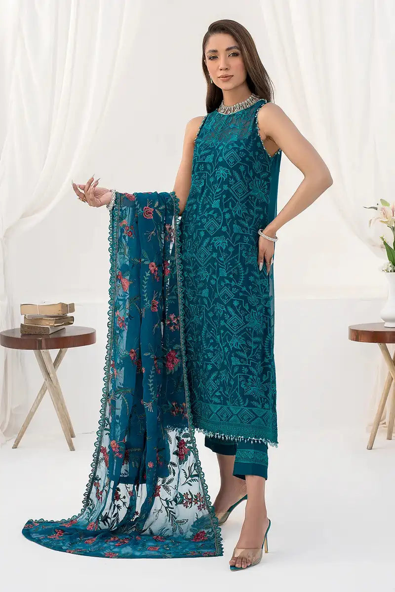 Zarif | LA CELESTE LUXURY Formals | ZLC 03 GARDENIA - Saira Saqlain