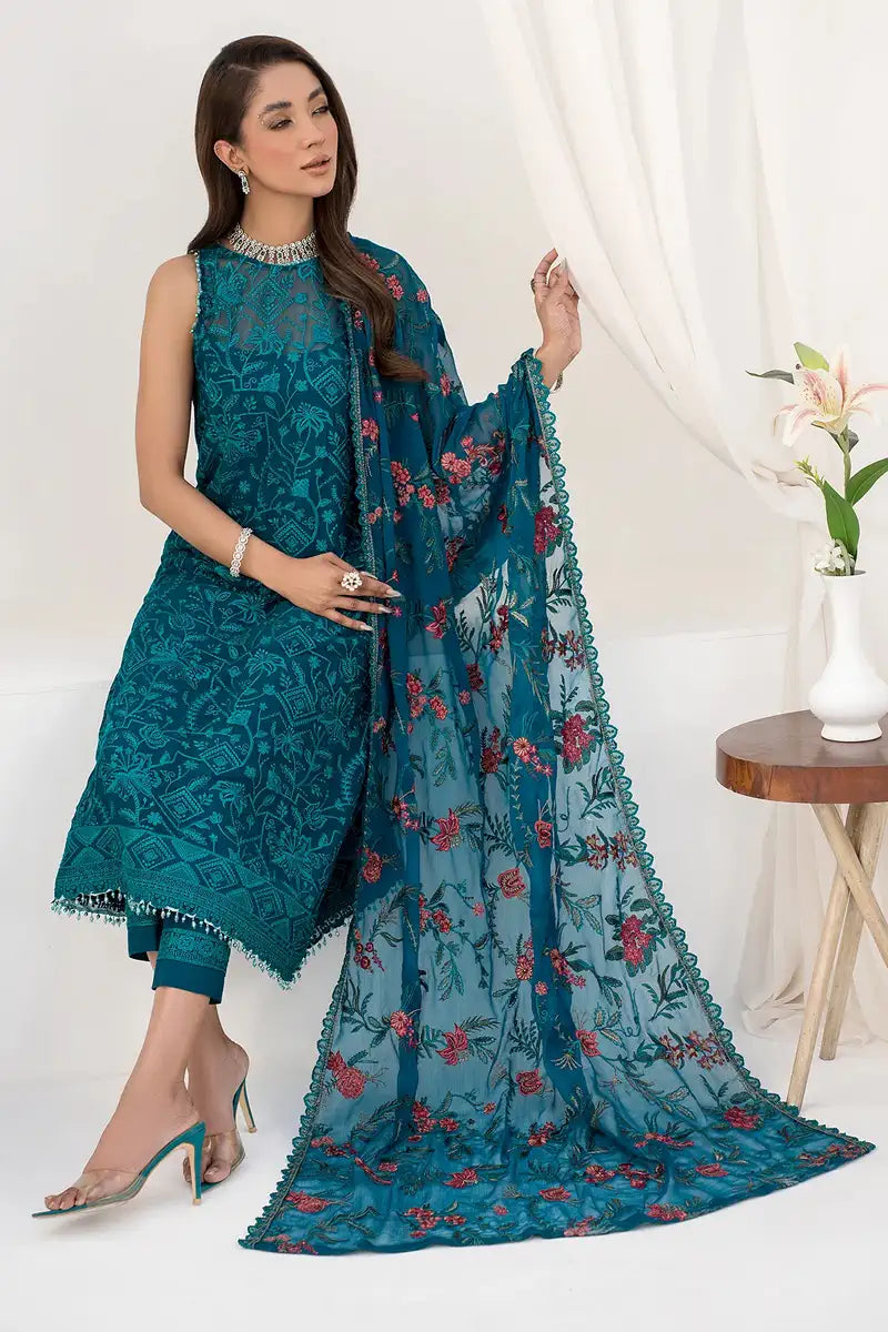 Zarif | LA CELESTE LUXURY Formals | ZLC 03 GARDENIA - Saira Saqlain