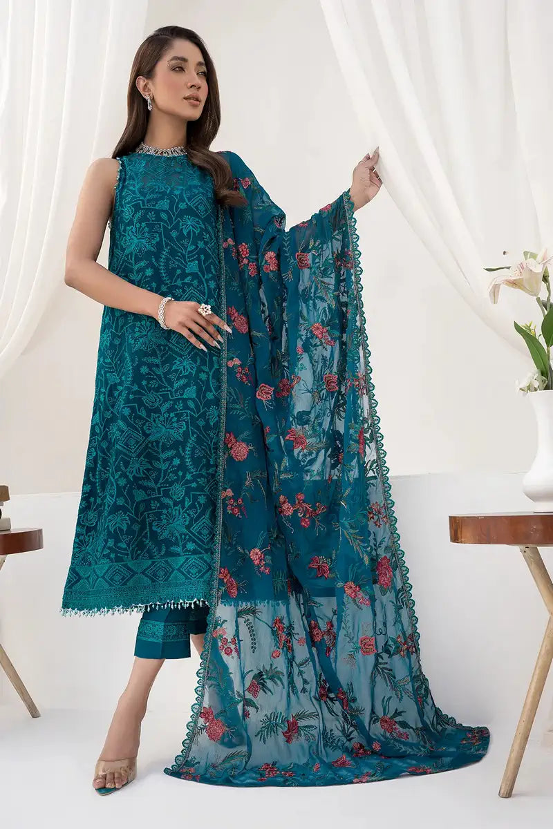 Zarif | LA CELESTE LUXURY Formals | ZLC 03 GARDENIA - Saira Saqlain