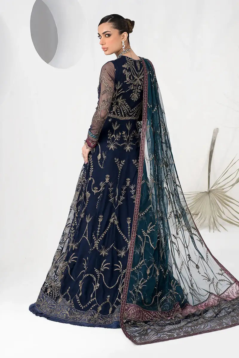 Zarif | LA CELESTE LUXURY Formals | ZLC 01 BLUEBERRY - Saira Saqlain