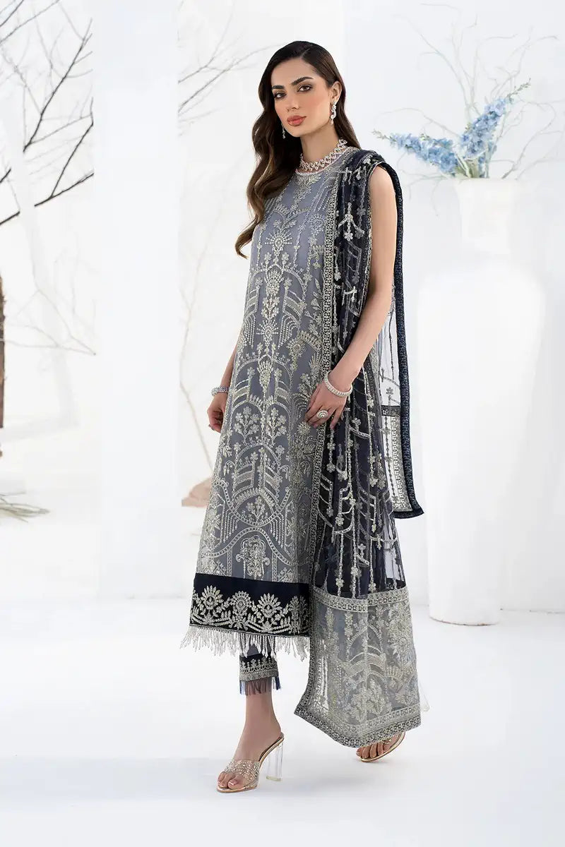Zarif | LA CELESTE LUXURY Formals | ZLC 05 ASH GREY - Saira Saqlain