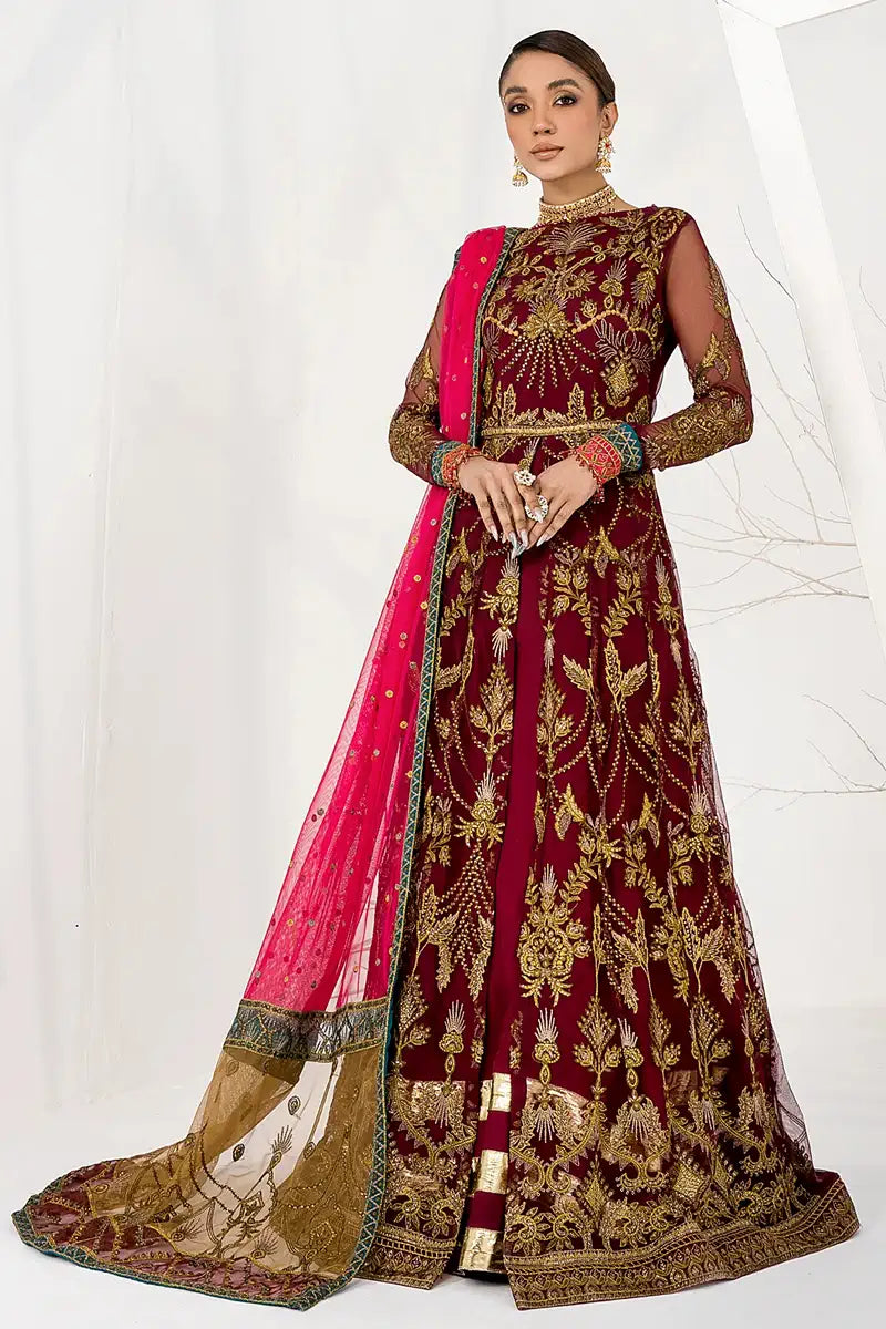 Zarif | LA CELESTE LUXURY Formals | ZLC 04 BURNT ROSE - Saira Saqlain