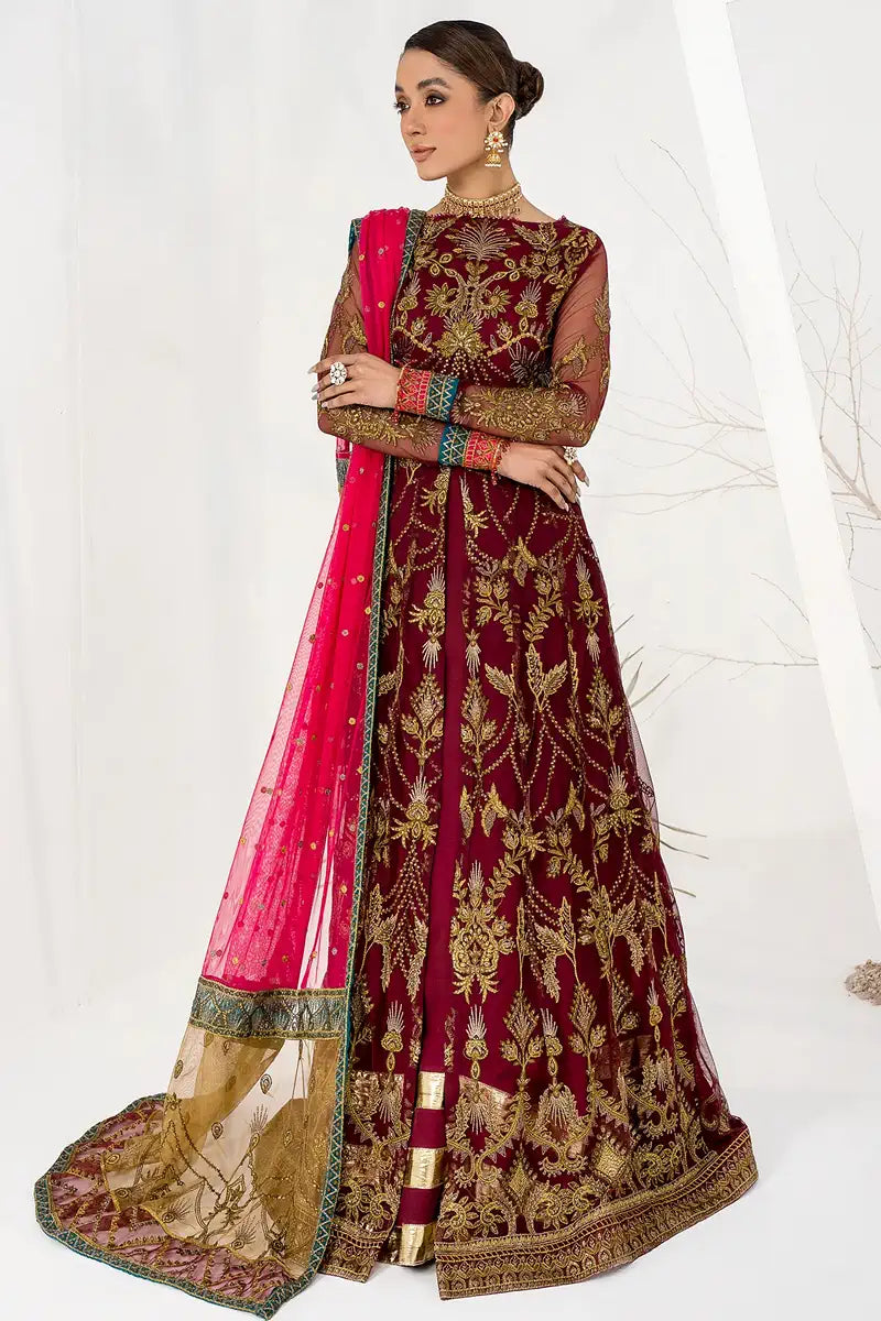 Zarif | LA CELESTE LUXURY Formals | ZLC 04 BURNT ROSE - Saira Saqlain