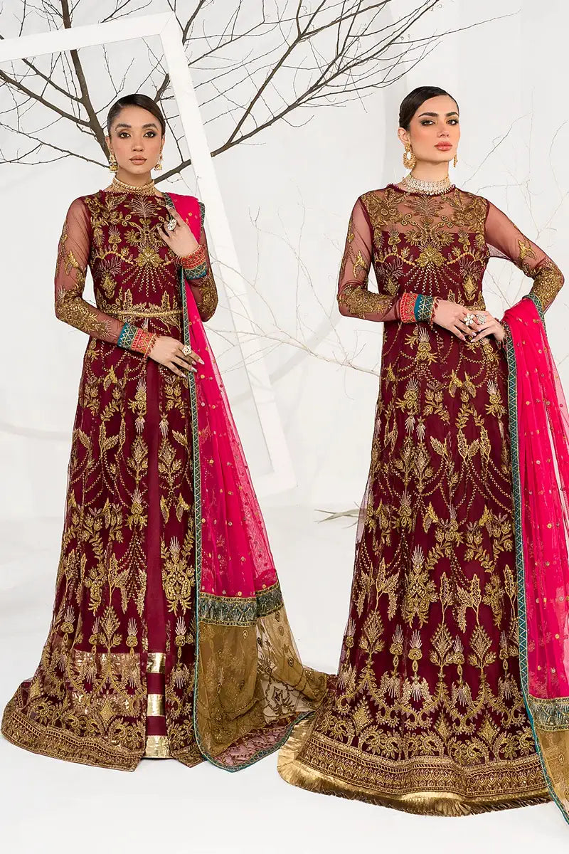 Zarif | LA CELESTE LUXURY Formals | ZLC 04 BURNT ROSE - Saira Saqlain