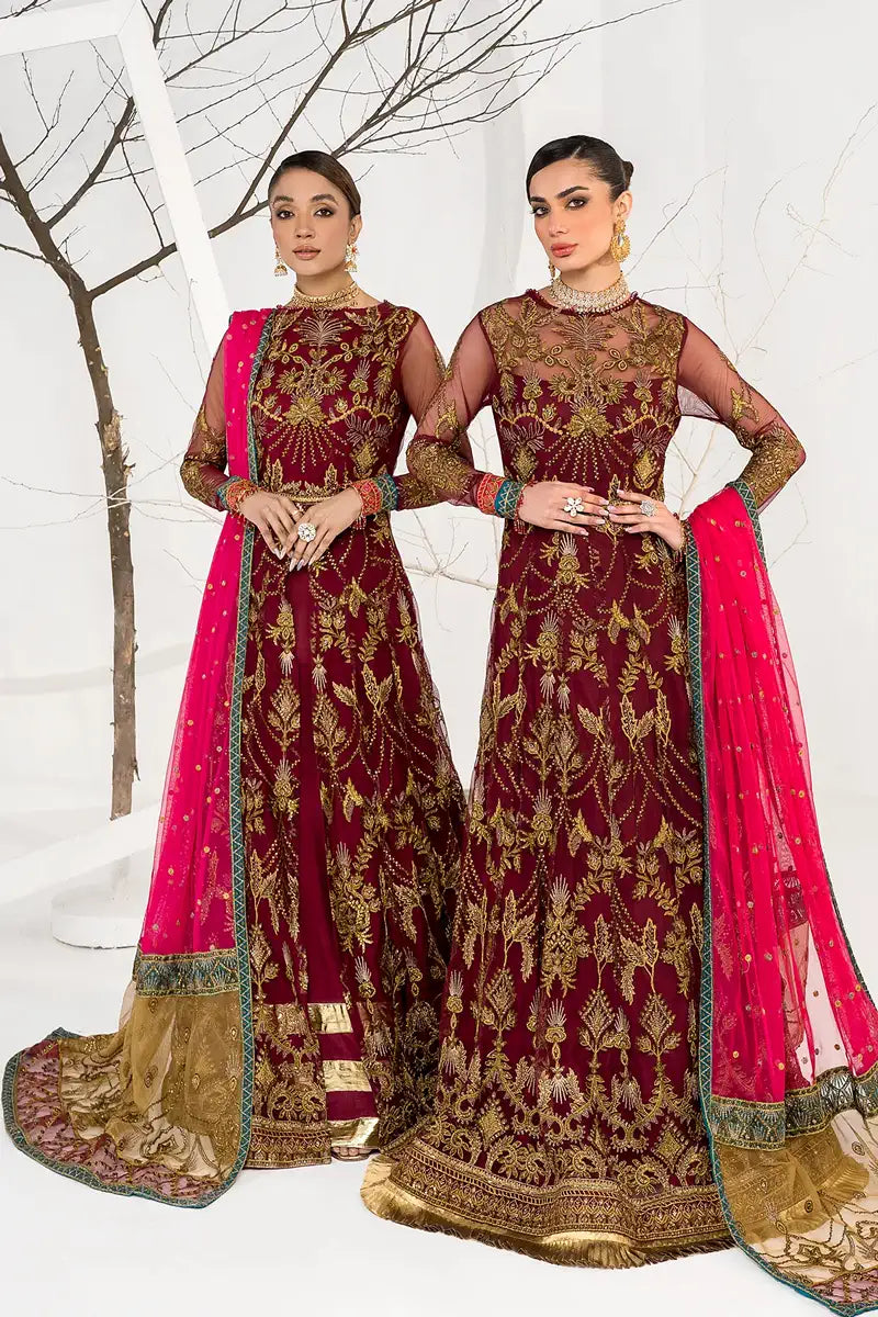 Zarif | LA CELESTE LUXURY Formals | ZLC 04 BURNT ROSE - Saira Saqlain