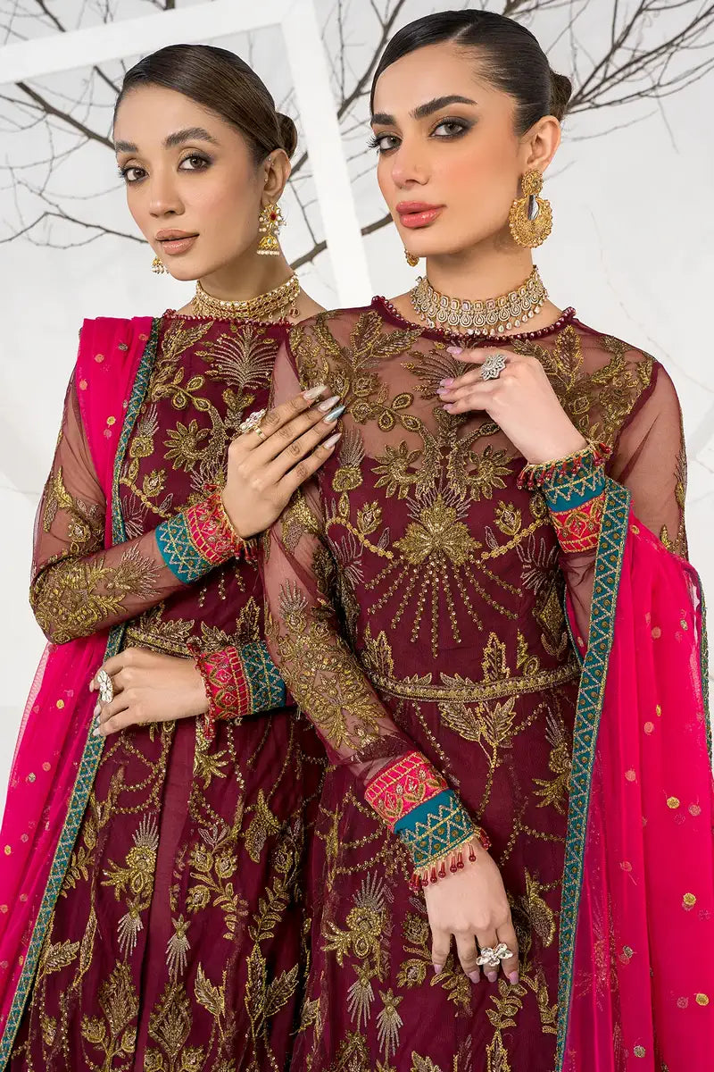 Zarif | LA CELESTE LUXURY Formals | ZLC 04 BURNT ROSE - Saira Saqlain