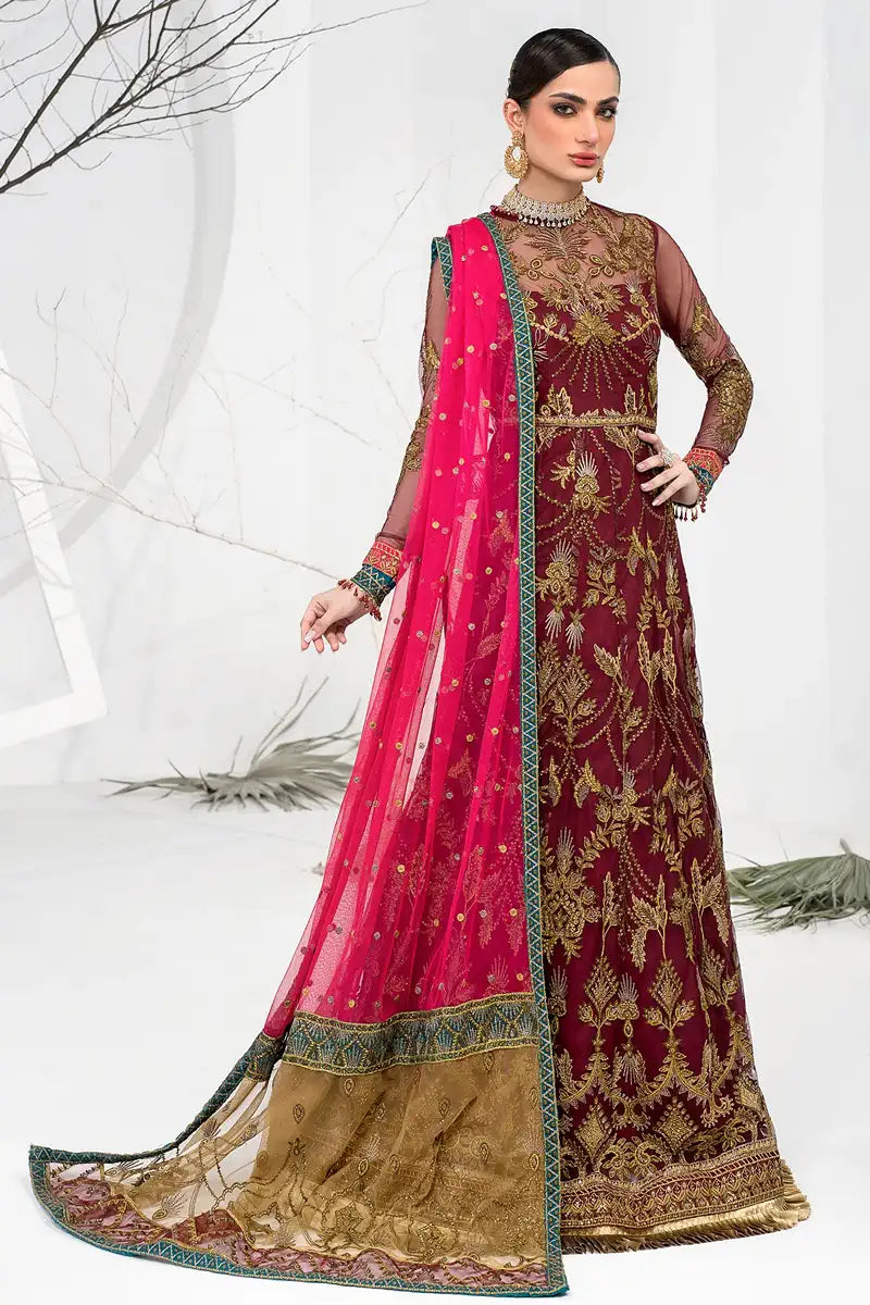 Zarif | LA CELESTE LUXURY Formals | ZLC 04 BURNT ROSE - Saira Saqlain
