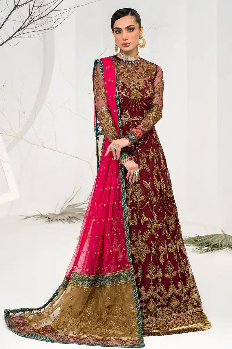 Zarif | LA CELESTE LUXURY Formals | ZLC 04 BURNT ROSE - Saira Saqlain