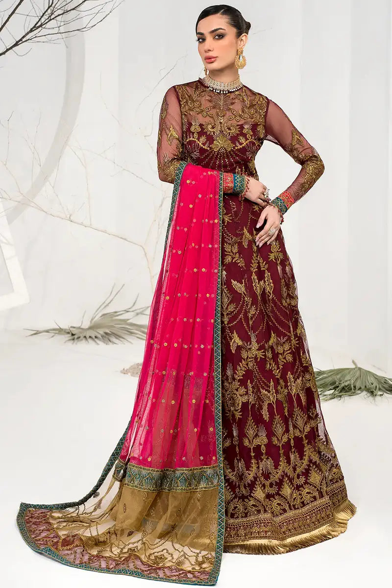 Zarif | LA CELESTE LUXURY Formals | ZLC 04 BURNT ROSE - Saira Saqlain