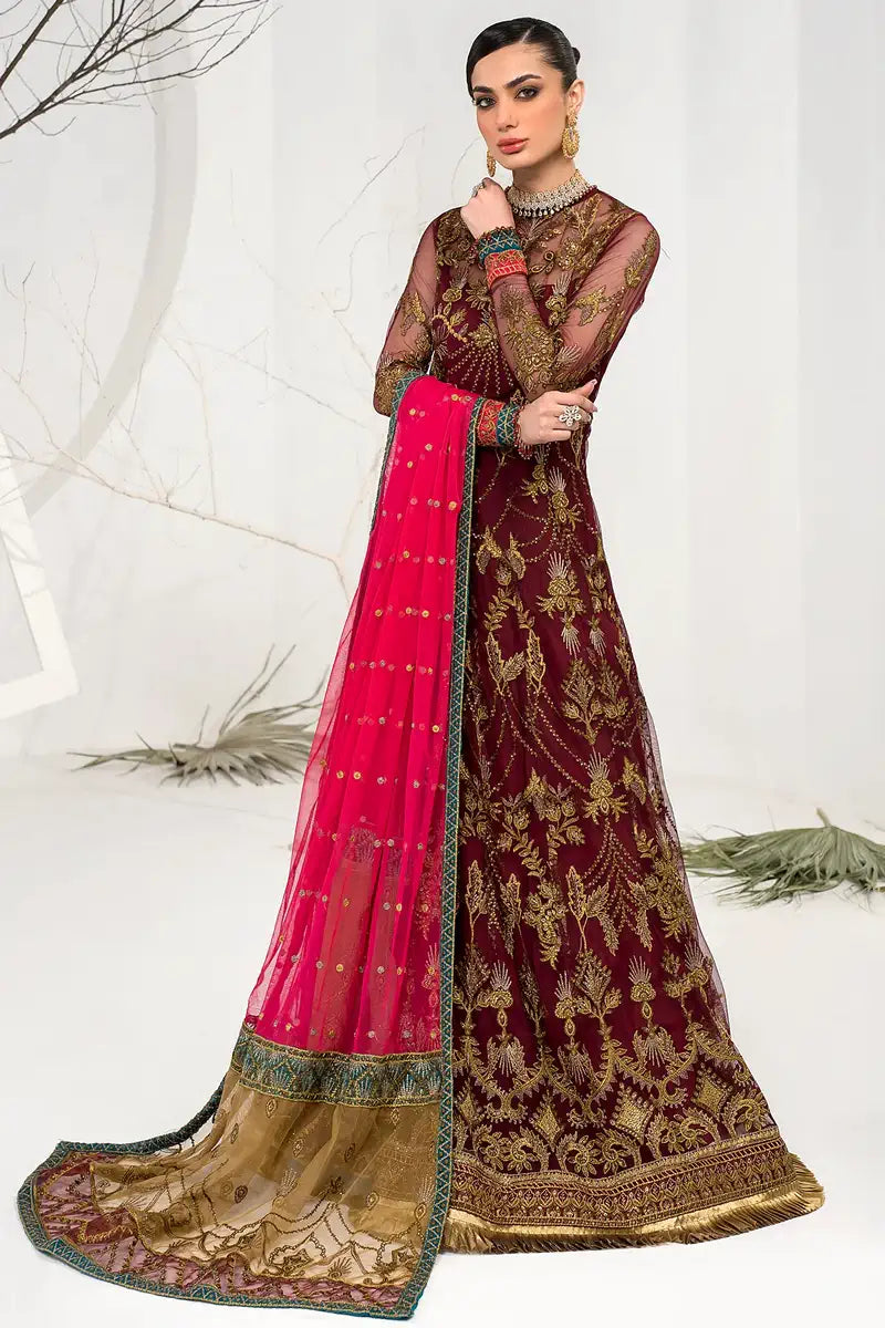 Zarif | LA CELESTE LUXURY Formals | ZLC 04 BURNT ROSE - Saira Saqlain