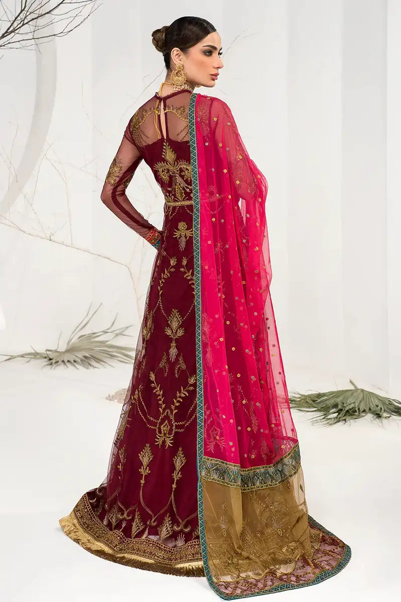 Zarif | LA CELESTE LUXURY Formals | ZLC 04 BURNT ROSE - Saira Saqlain