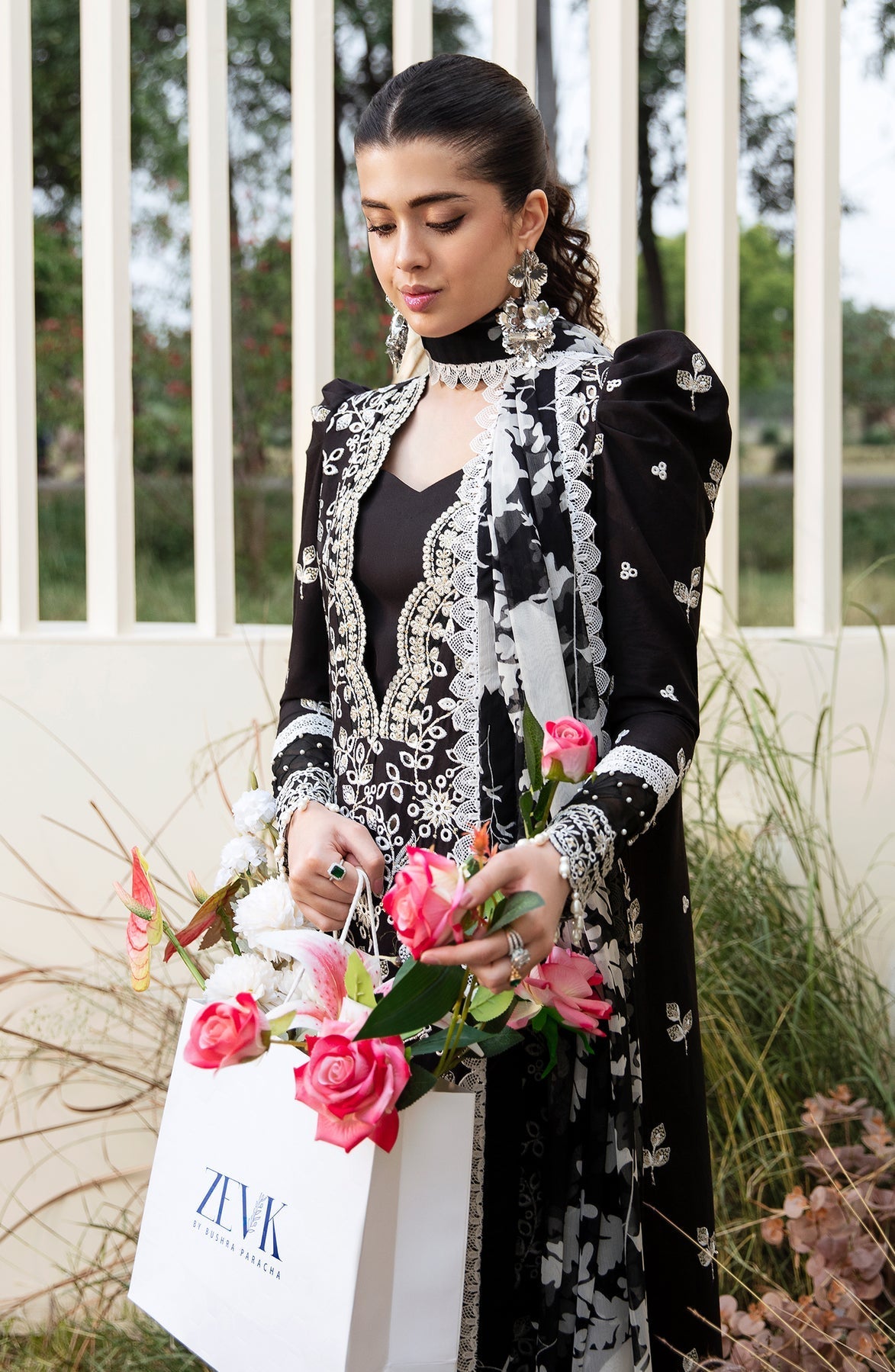 Zevk | Flora Festive Lawn | DUSK -   Luxury -  Saira Saqlain