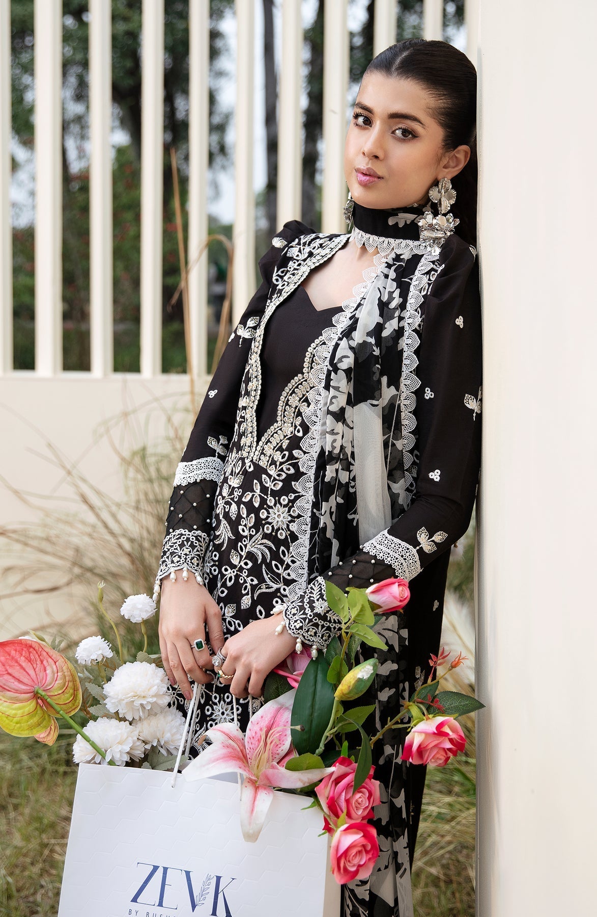 Zevk | Flora Festive Lawn | DUSK -   Luxury -  Saira Saqlain