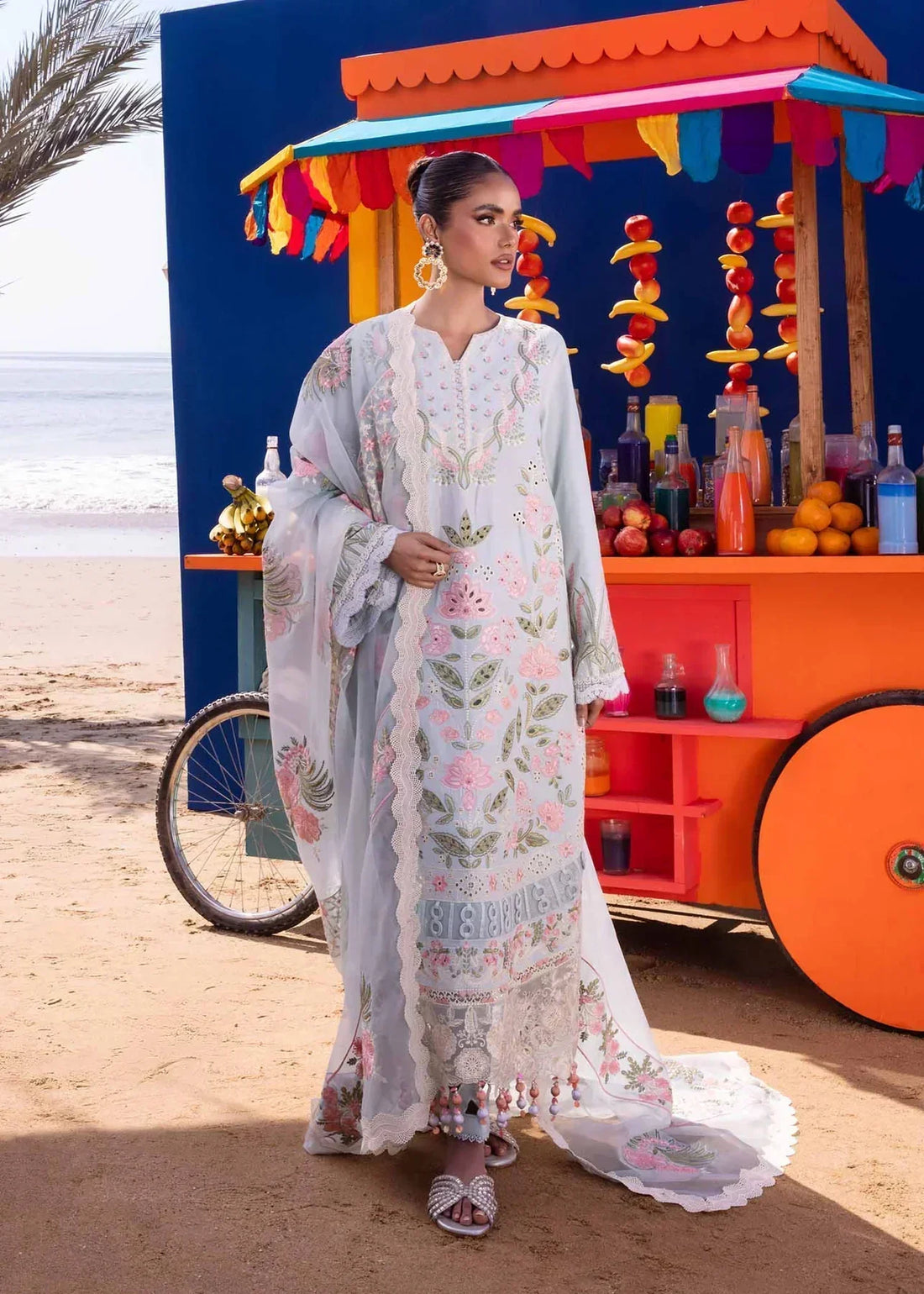 Akbar Aslam | Oasis Lawn 24 | Begonia - Saira Saqlain