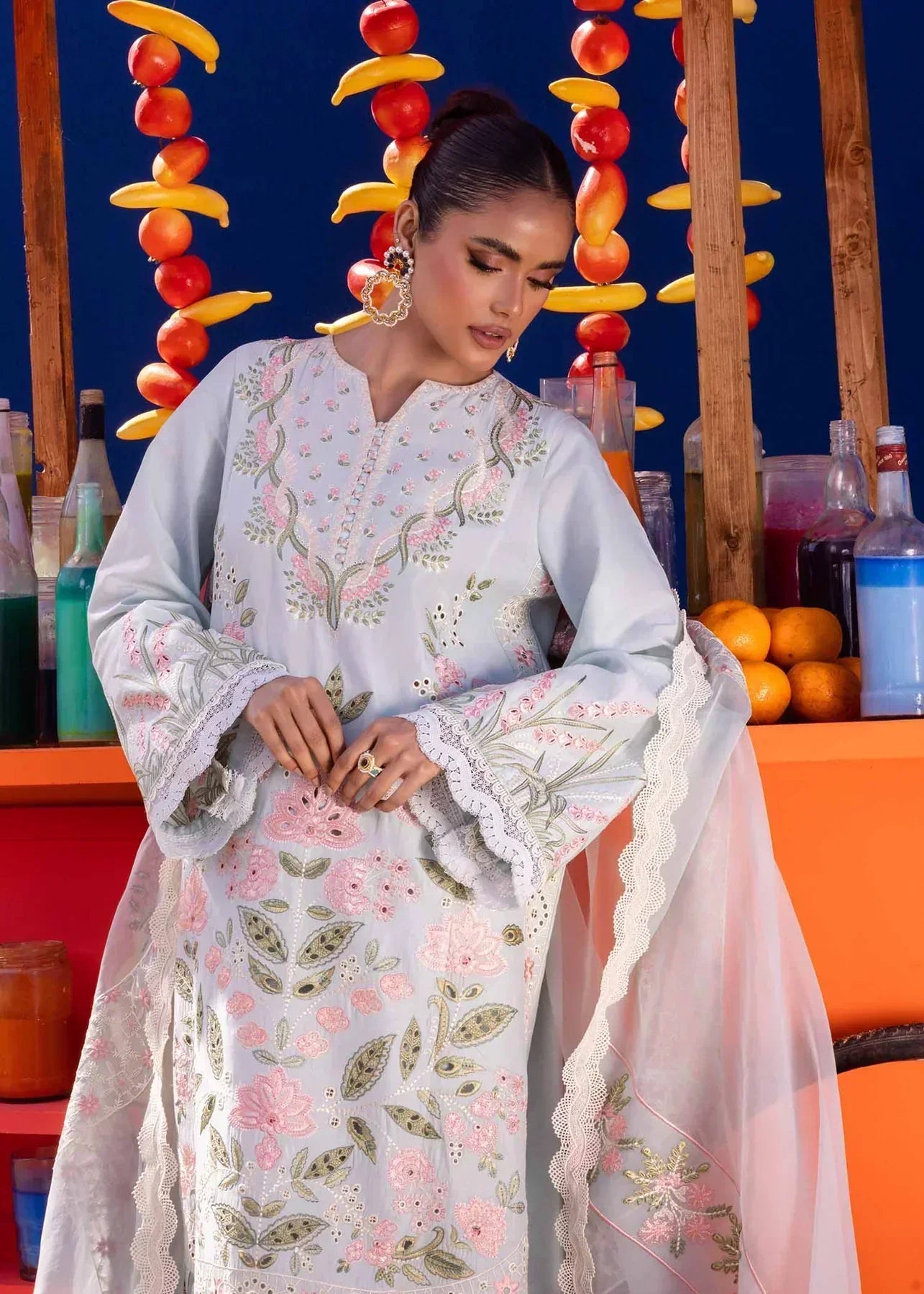 Akbar Aslam | Oasis Lawn 24 | Begonia - Saira Saqlain