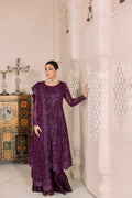 Alizeh | Dua Formals 23 | DUA-V01D03A- SYLVI ( PURPLE ) - Saira Saqlain