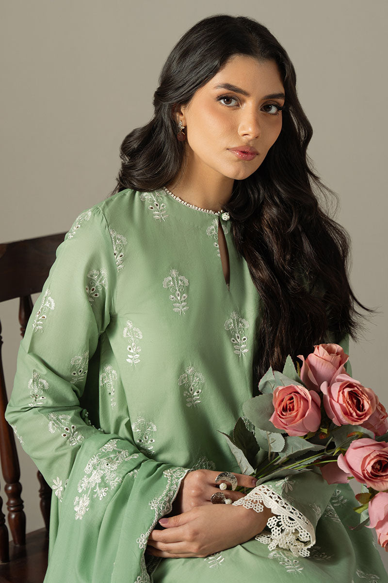 Cross Stitch | Chikankari Lawn 25 | SAGE GARDEN - Saira Saqlain