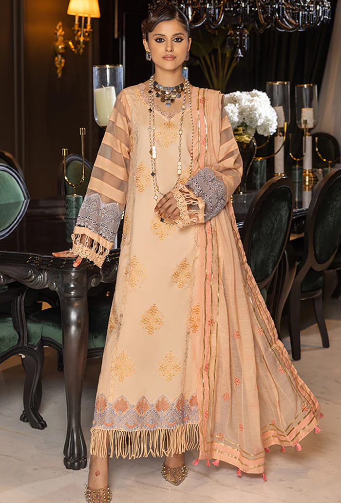 Humdum | Charlotte Chikankari Lawn | D10 - Saira Saqlain