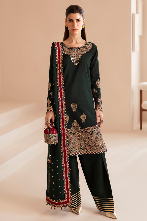 Jazmin | Formals Collection | Raw Silk UR-7036 - Saira Saqlain