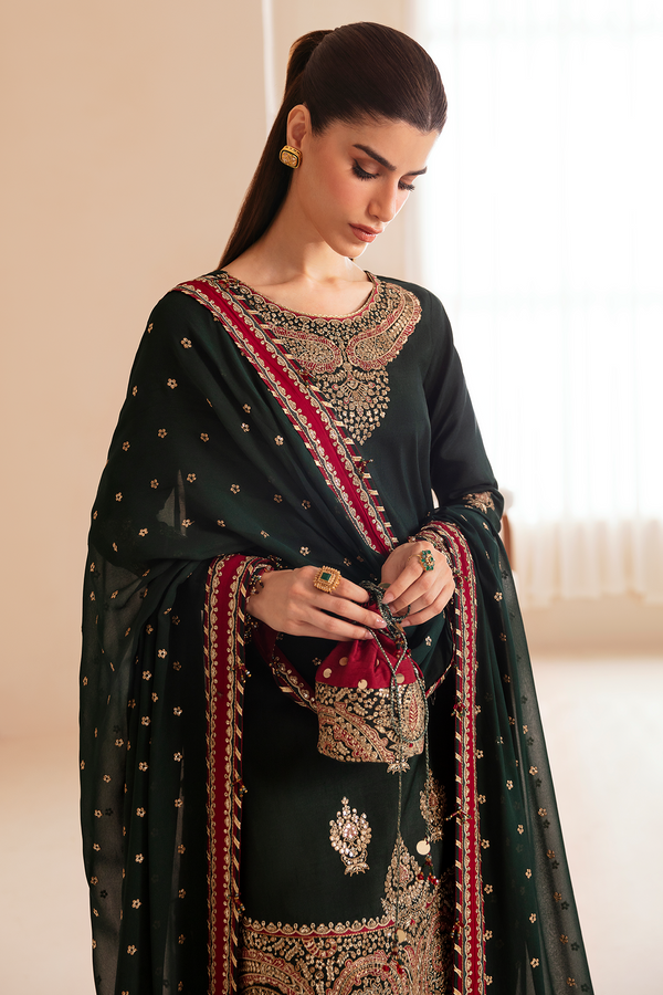 Jazmin | Formals Collection | Raw Silk UR-7036 - Saira Saqlain