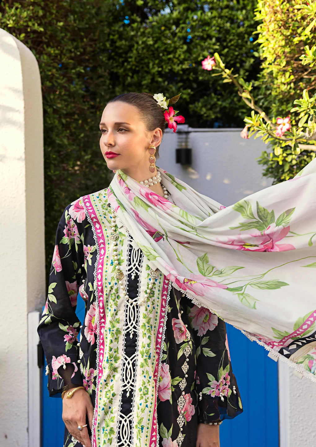 Elaf Premium | Prints Collection 2024 | EOP-05A EBONY - Saira Saqlain