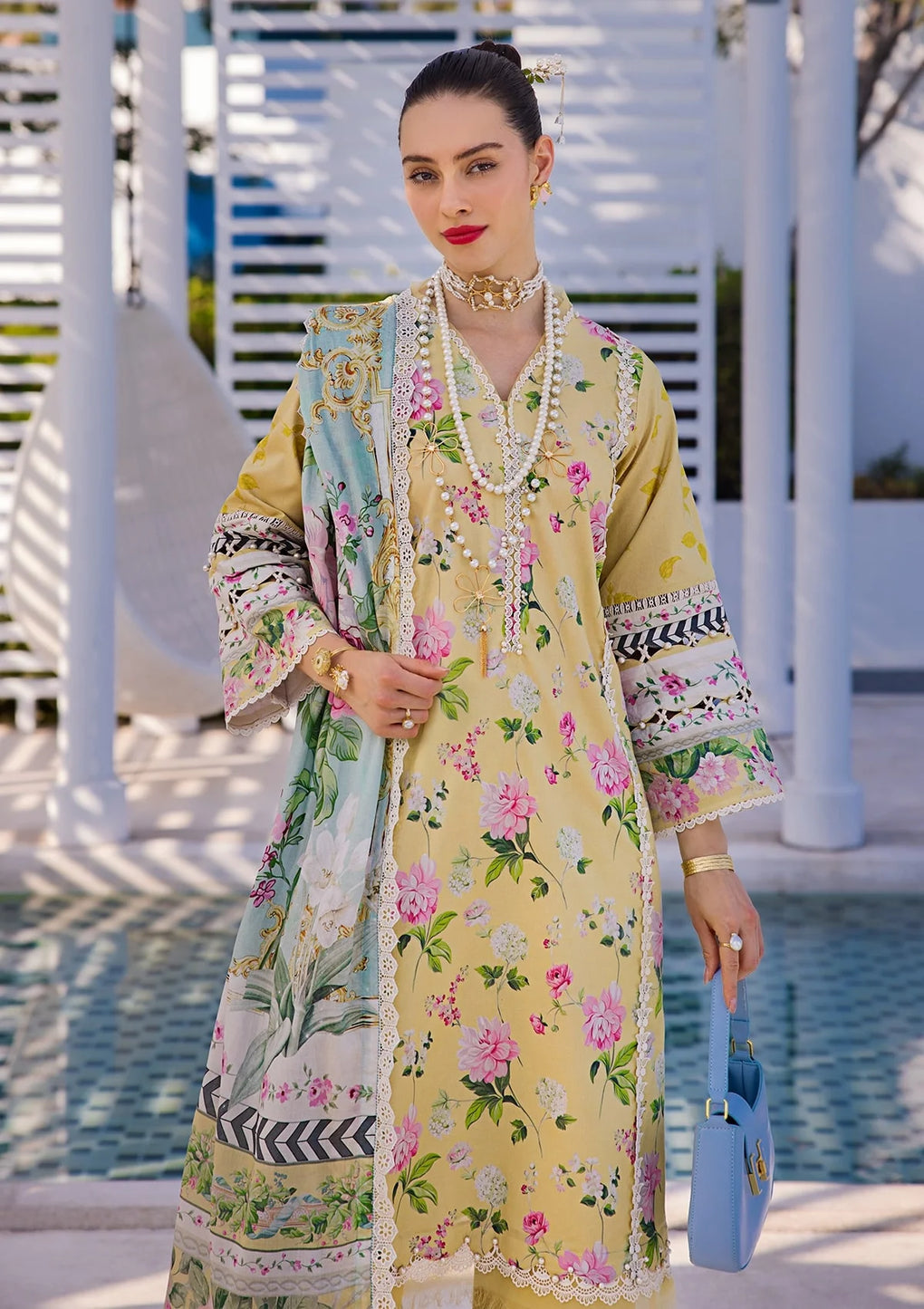 Elaf Premium | Prints Collection 2024 | EOP-02B HUAHIN CHIC - Saira Saqlain