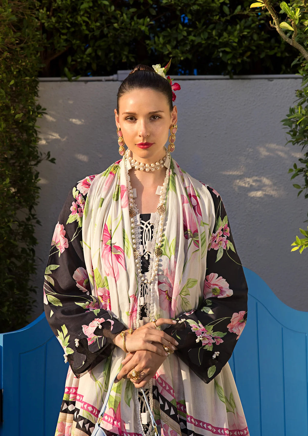 Elaf Premium | Prints Collection 2024 | EOP-05A EBONY - Saira Saqlain