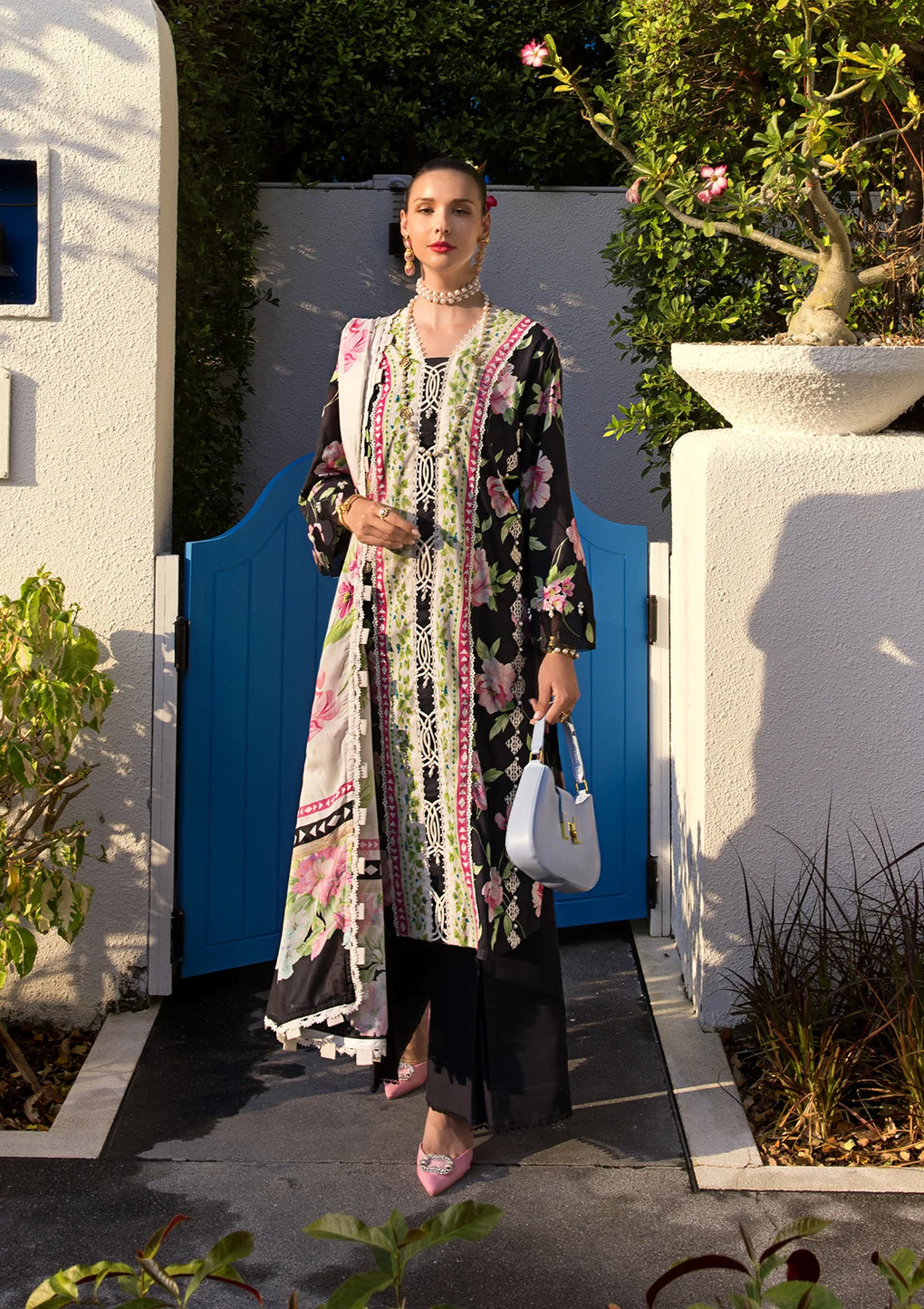 Elaf Premium | Prints Collection 2024 | EOP-05A EBONY - Saira Saqlain