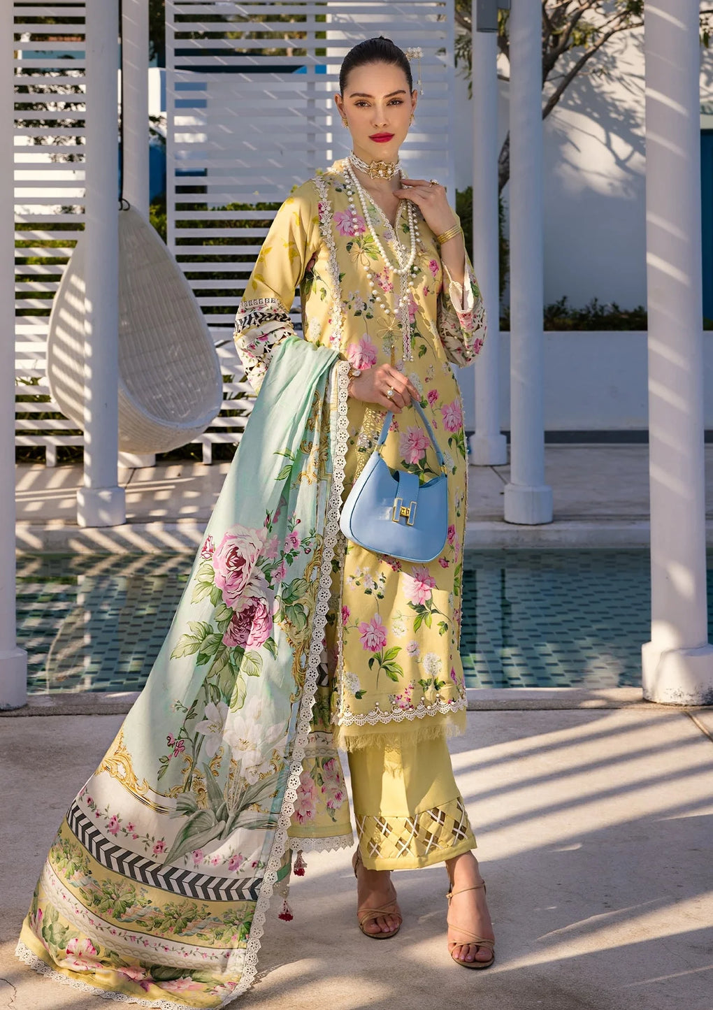 Elaf Premium | Prints Collection 2024 | EOP-02B HUAHIN CHIC - Saira Saqlain