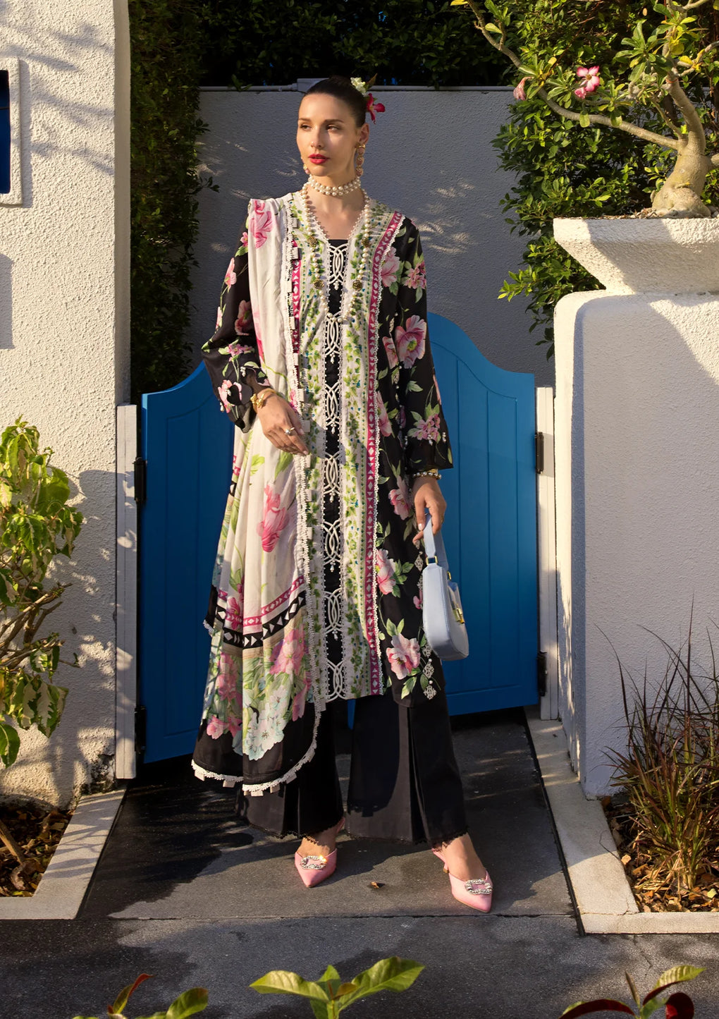 Elaf Premium | Prints Collection 2024 | EOP-05A EBONY - Saira Saqlain