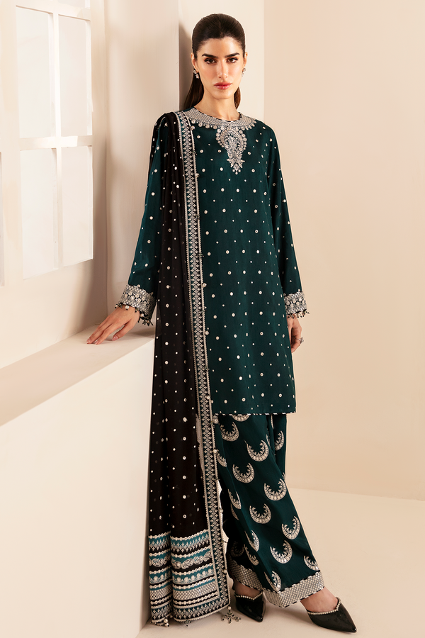 Jazmin | Formals Collection | Raw Silk UR-7035 - Saira Saqlain